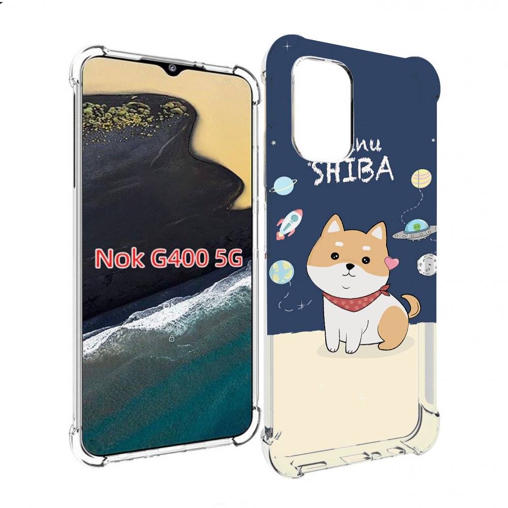 

Чехол MyPads сиба-шиба-ину для Nokia G400 5G, Прозрачный, Tocco