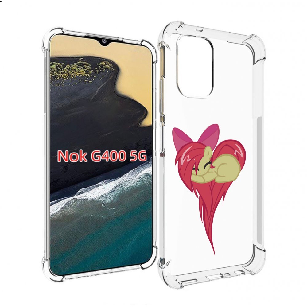 

Чехол MyPads сердце-из-пони для Nokia G400 5G, Прозрачный, Tocco