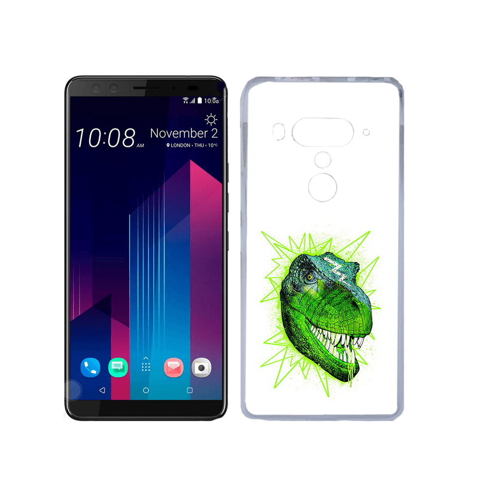 

Чехол MyPads Tocco для HTC U12+ зеленый динозавр, Прозрачный, Tocco