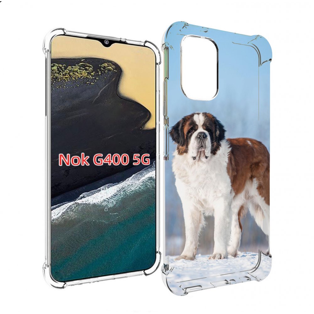 

Чехол MyPads сенбернар для Nokia G400 5G, Прозрачный, Tocco