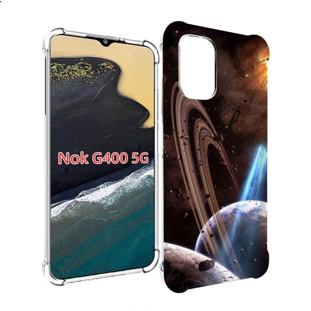 

Чехол MyPads сатурн в космосе для Nokia G400 5G, Прозрачный, Tocco