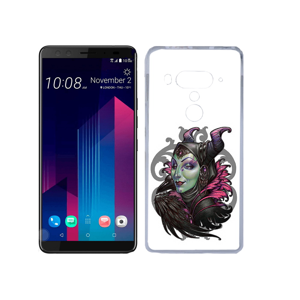 

Чехол MyPads Tocco для HTC U12+ зеленая девушка с вороном, Прозрачный, Tocco
