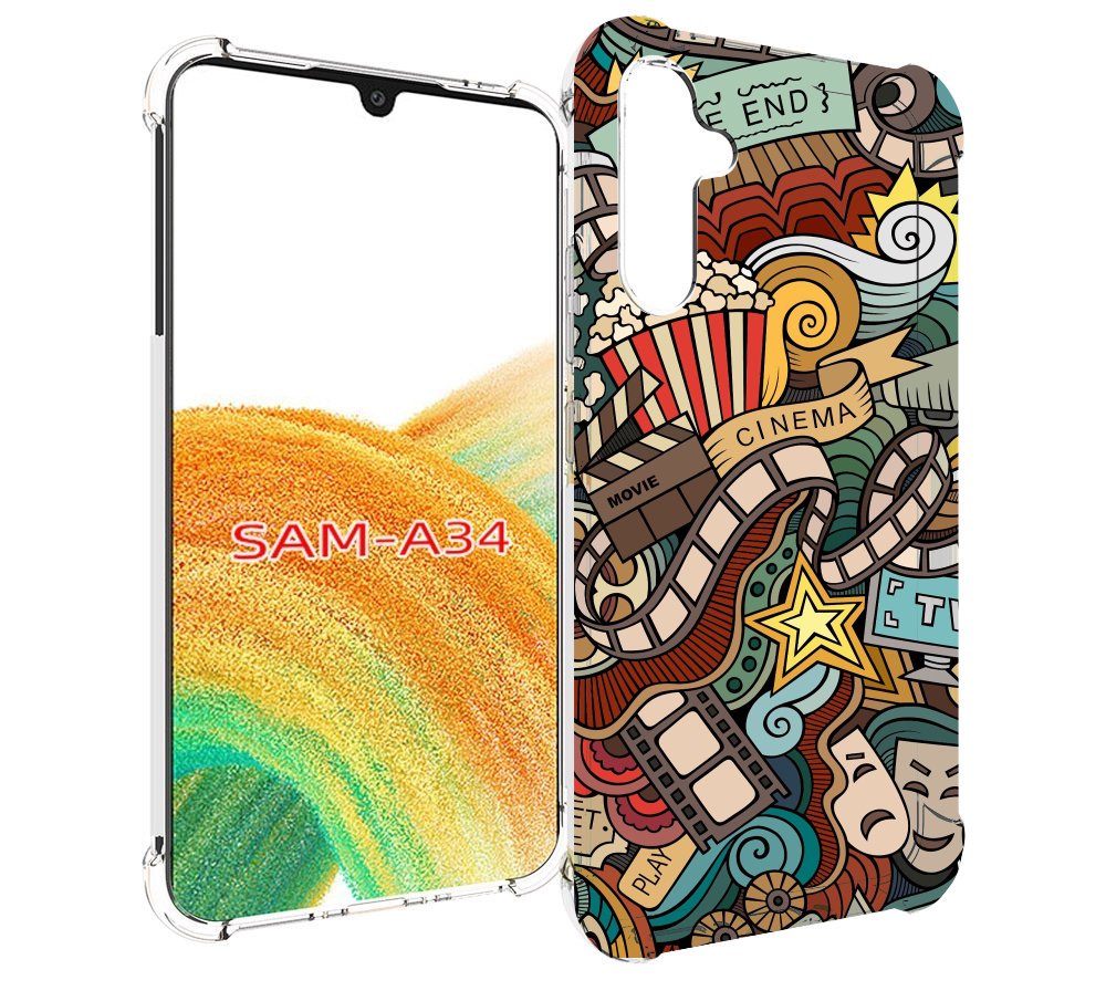 

Чехол MyPads любимое кино для Samsung Galaxy A34, Tocco