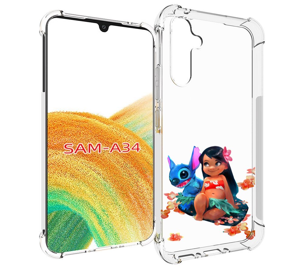 

Чехол MyPads лила-и-стич детский для Samsung Galaxy A34, Tocco