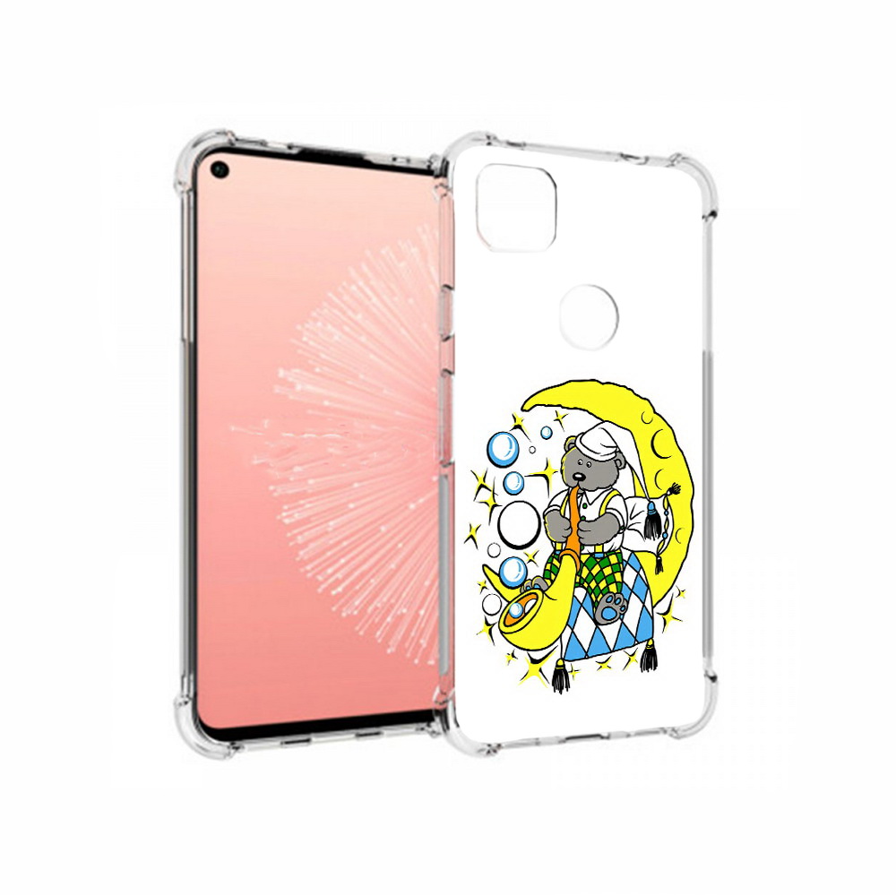 

Чехол MyPads Tocco для Google Pixel 4A Сырная луна, Прозрачный, Tocco