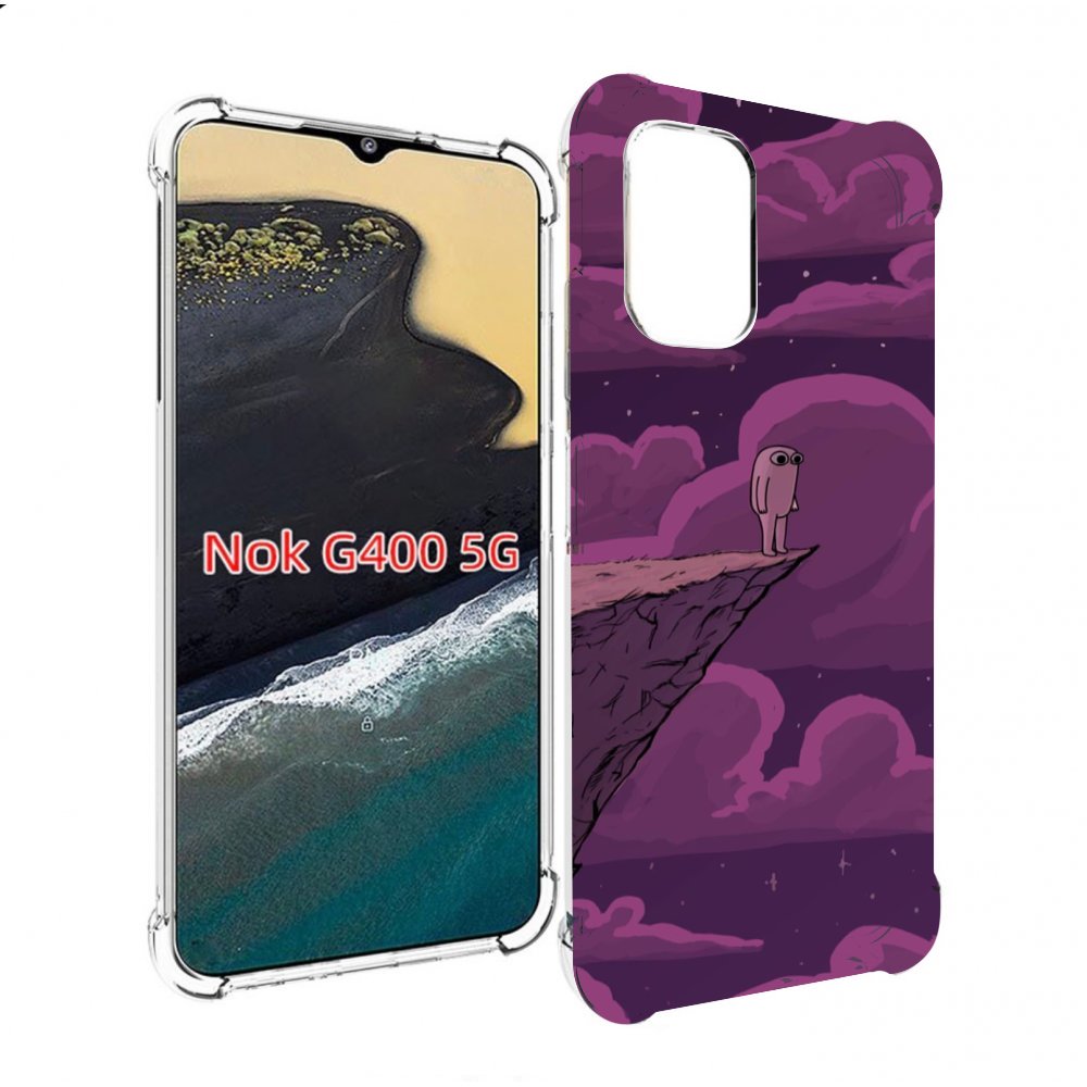

Чехол MyPads розовая-фасолька для Nokia G400 5G, Прозрачный, Tocco