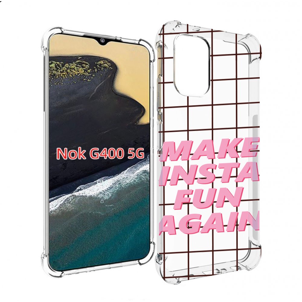 

Чехол MyPads розовая-надпись-про для Nokia G400 5G, Прозрачный, Tocco