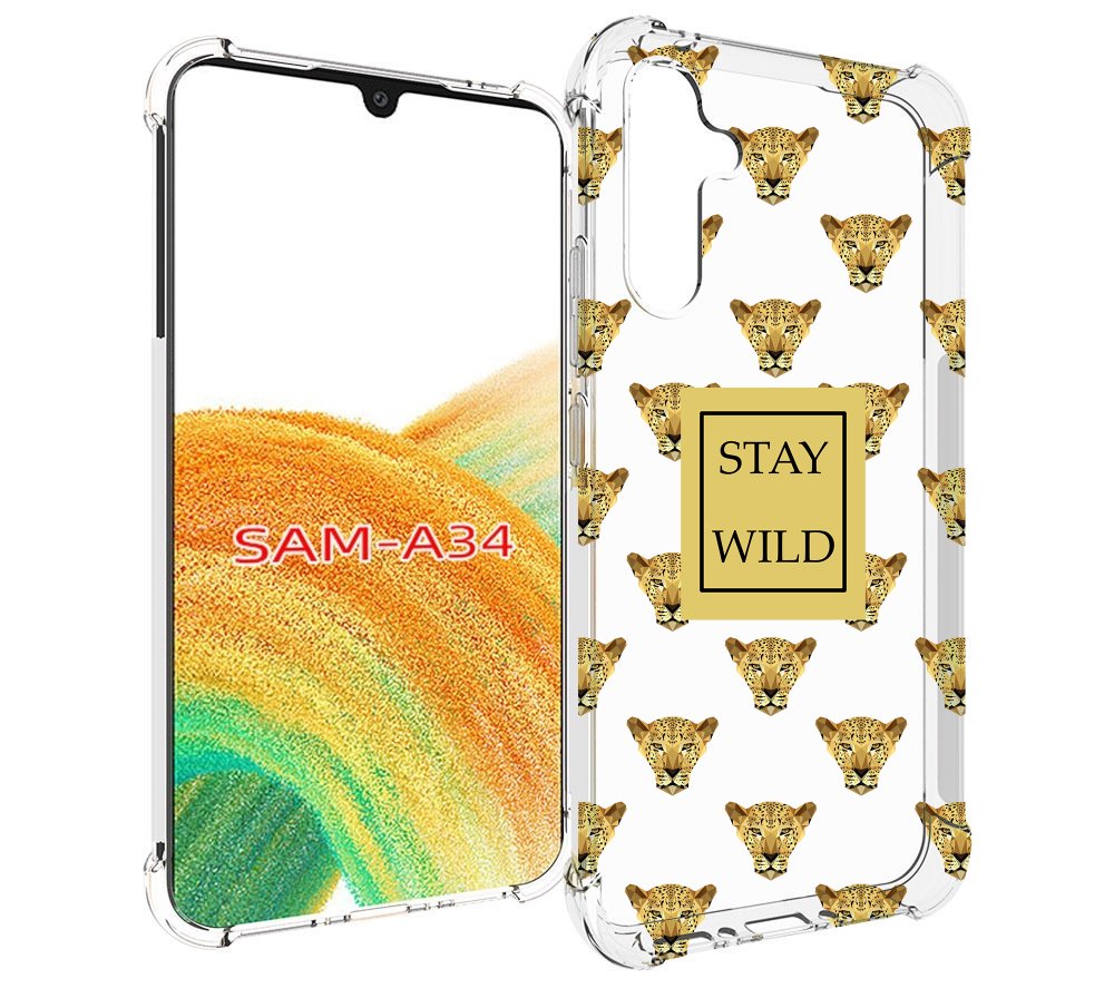 

Чехол MyPads леопард-вайлд для Samsung Galaxy A34, Tocco