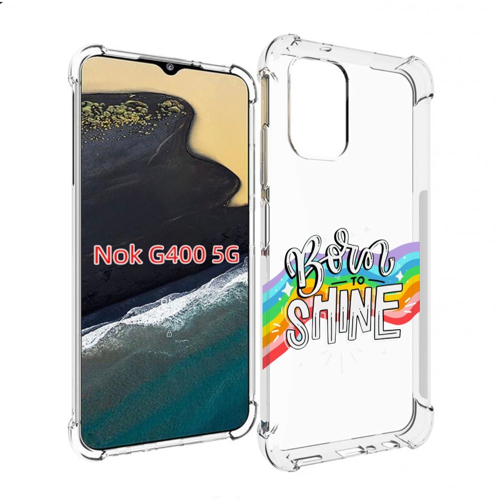 

Чехол MyPads рожден-чтобы-сиять для Nokia G400 5G, Прозрачный, Tocco