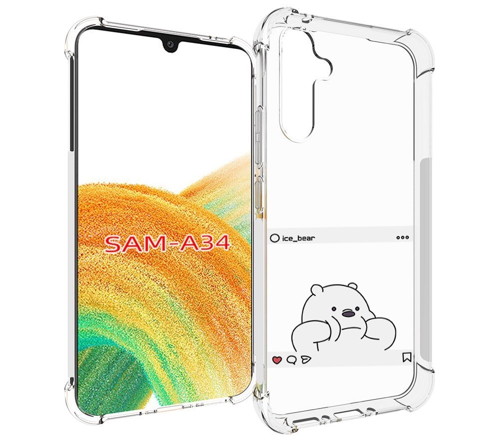 

Чехол MyPads ледяной-медведь для Samsung Galaxy A34, Tocco