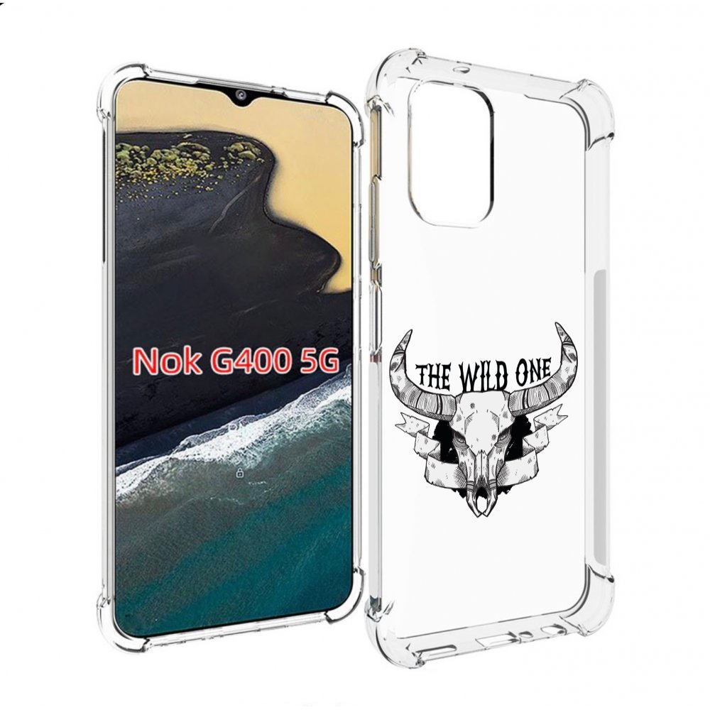 

Чехол MyPads рогатый-череп-оленя для Nokia G400 5G, Прозрачный, Tocco