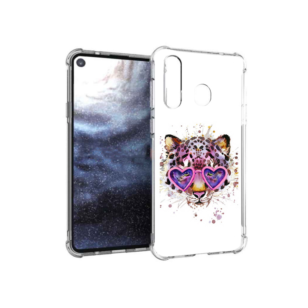 

Чехол MyPads Tocco для Samsung Galaxy A8s модный леопард (PT124633.501.480), Прозрачный, Tocco