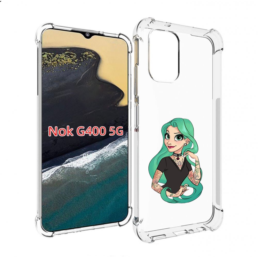 

Чехол MyPads рапунцель-в-тату женский для Nokia G400 5G, Прозрачный, Tocco