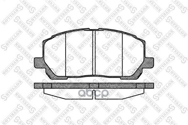 

Колодки дисковые перед. с антискрип. пл.\ Lexus RX300 3.0 V STELLOX 866000BSX 866 000B-SX