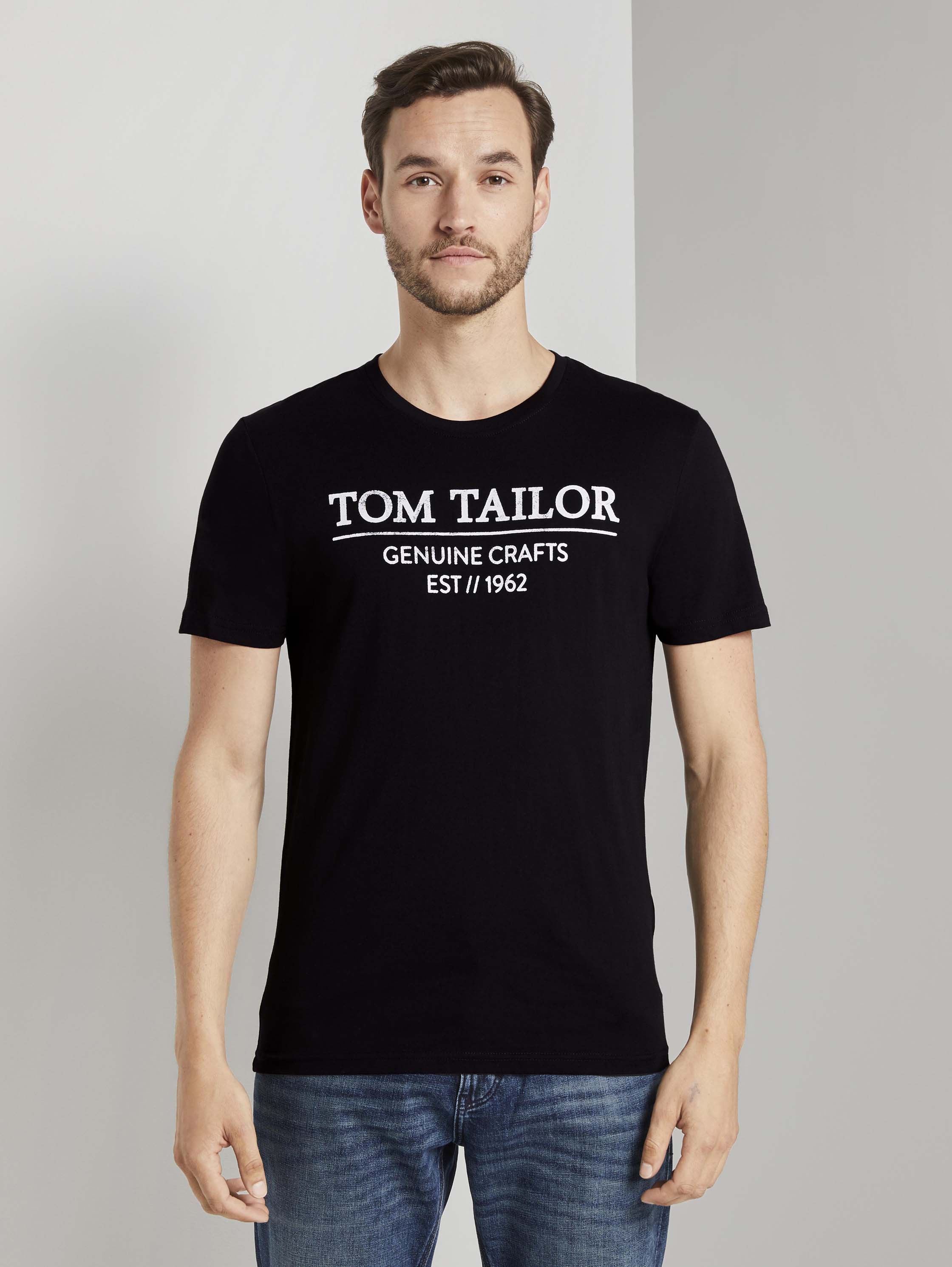 

Футболка мужская TOM TAILOR 1021229 черная S, 1021229