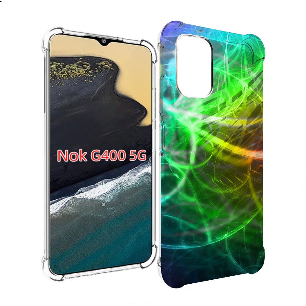 

Чехол MyPads разноцветная-абстракция-линиями для Nokia G400 5G, Прозрачный, Tocco