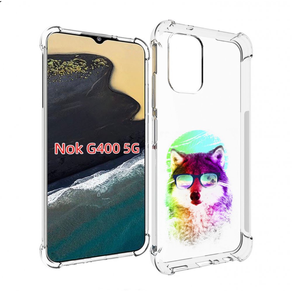 

Чехол MyPads радужный волк детский для Nokia G400 5G, Прозрачный, Tocco