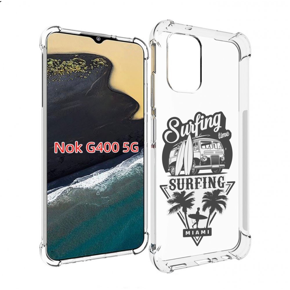 

Чехол MyPads путешествие-на-фургочике для Nokia G400 5G, Прозрачный, Tocco