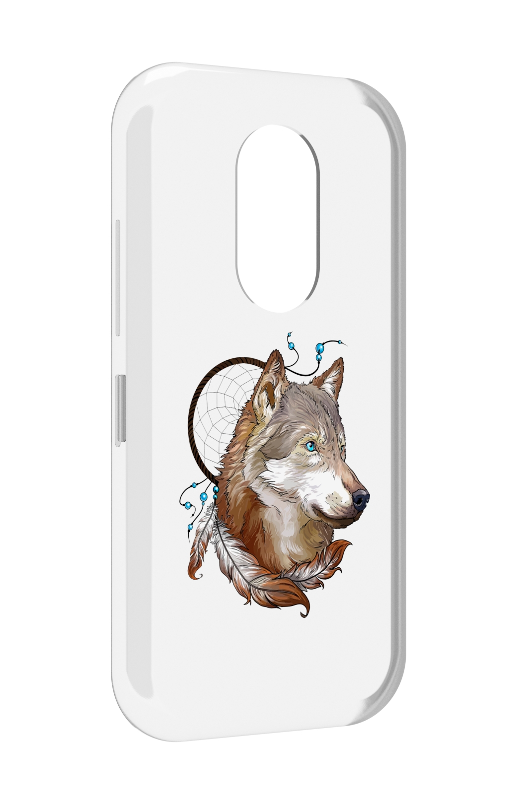 

Чехол MyPads волк и ловец снов для Doogee S61 / S61 Pro, Прозрачный, Tocco