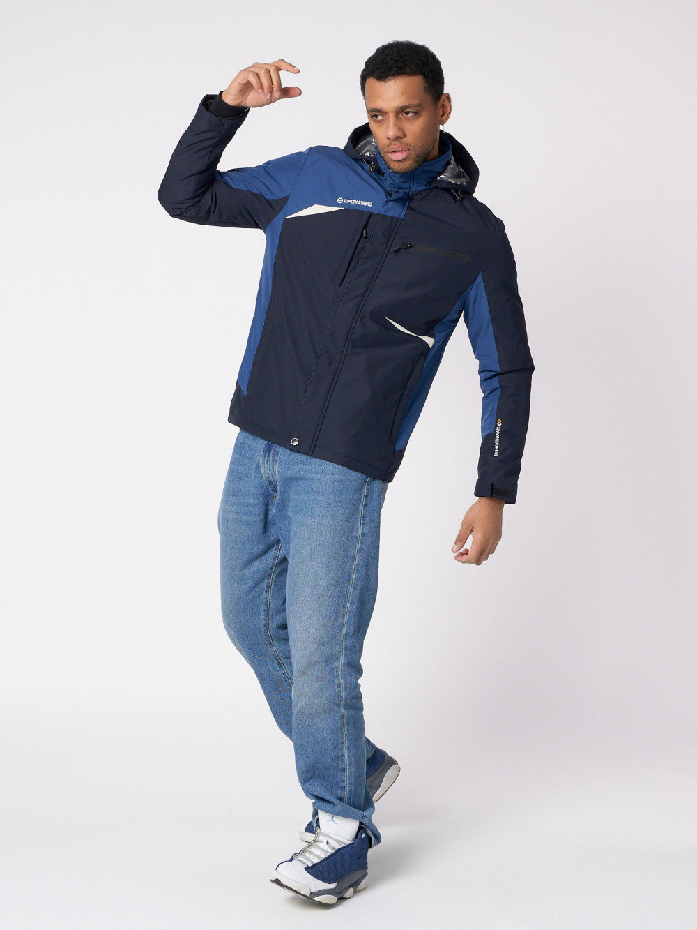 фото Спортивная куртка мужская mtforce 3590 синяя 3xl