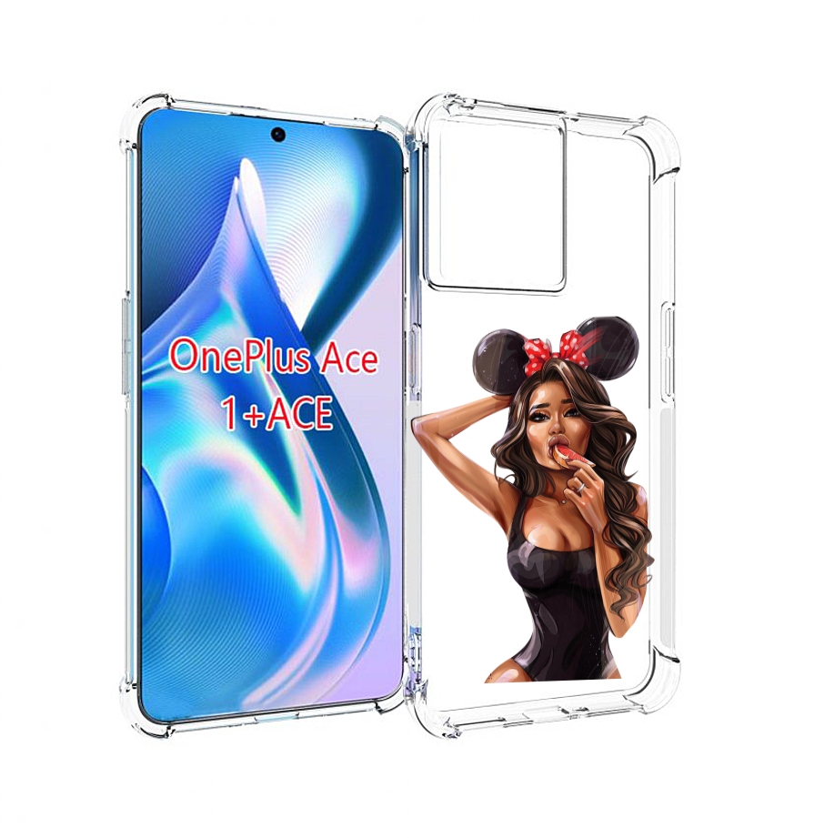 

Чехол MyPads девушка-с-грейпфрутом женский для OnePlus Ace, Прозрачный, Tocco