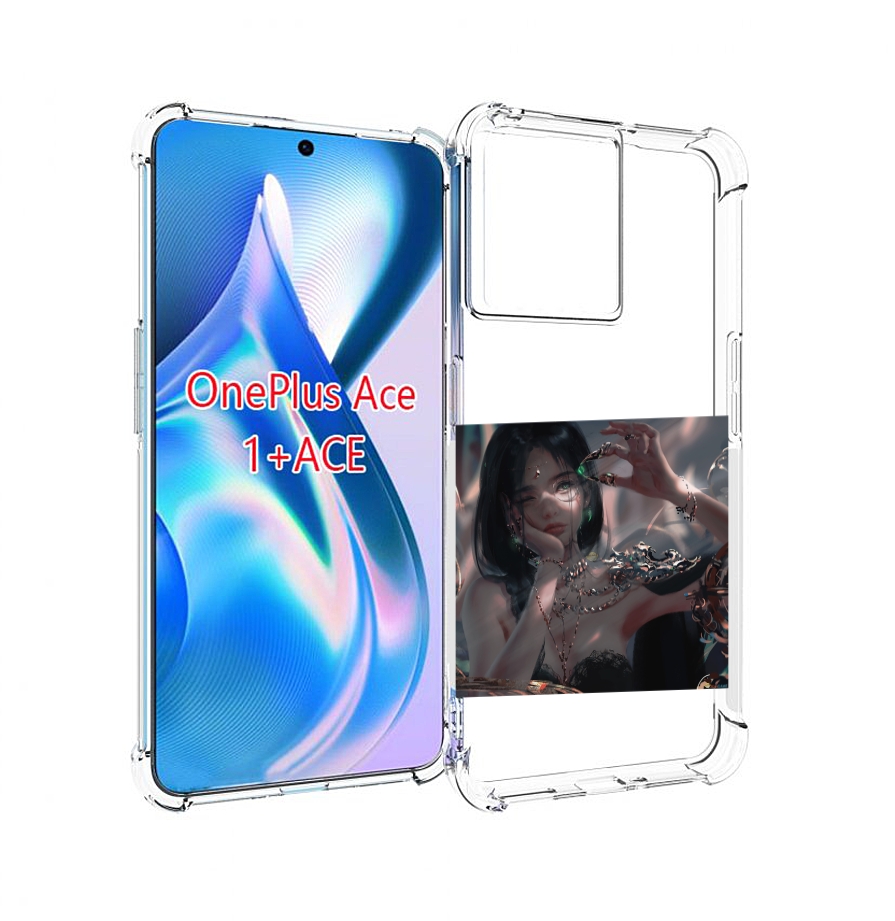 

Чехол MyPads девушка-с-алмазом для OnePlus Ace, Прозрачный, Tocco
