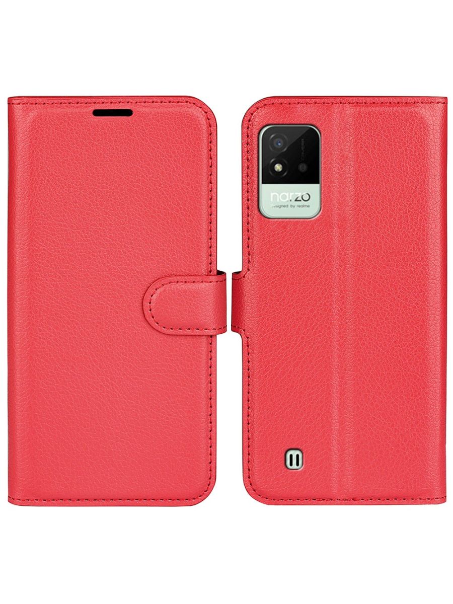 

Brodef Wallet Чехол книжка кошелек для Realme Narzo 50i фиолетовый