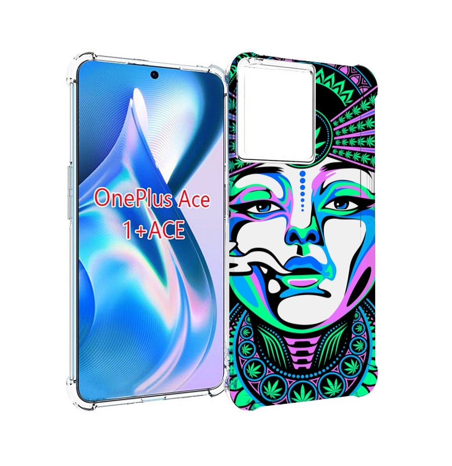 

Чехол MyPads девушка-любит-траву-абстракция для OnePlus Ace, Прозрачный, Tocco