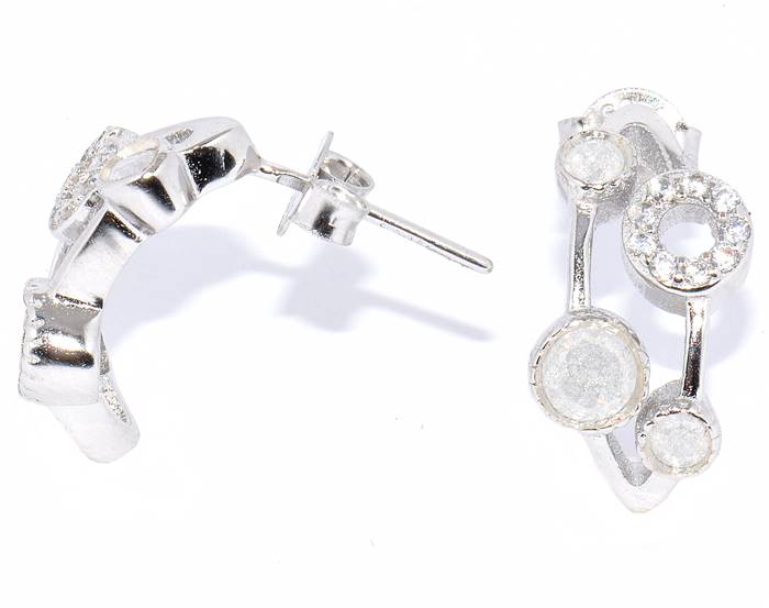 

Серьги-пусеты из серебра Silver Wings 020202-187a-113, кварц, 020202-187a-113