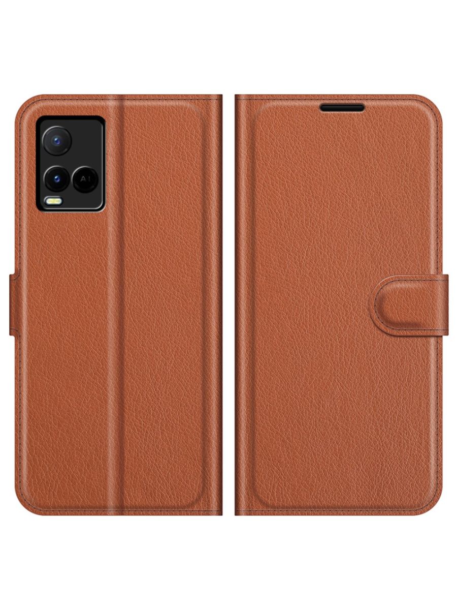 

Brodef Wallet Чехол книжка кошелек для Vivo Y21 красный