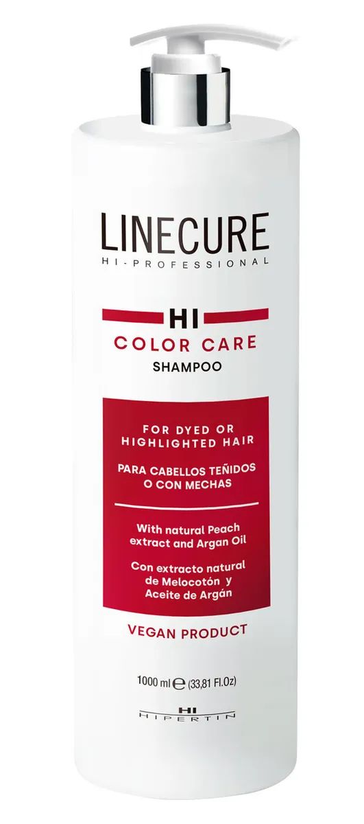 Шампунь для сохранения цвета окрашенных волос HIPERTIN Linecure Vegan Color Care 1000 мл hipertin шампунь для сохранения а окрашенных волос linecure color vegan 300