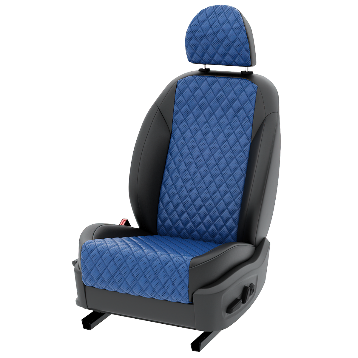 

Чехлы Автолето для Чери Тигго T11 синий черный экокожа с ромбом LA873C107, 68