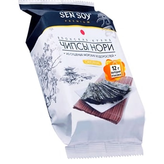 

Морские водоросли Нори Sen Soy Original Premium сушеные чипсы 12 г