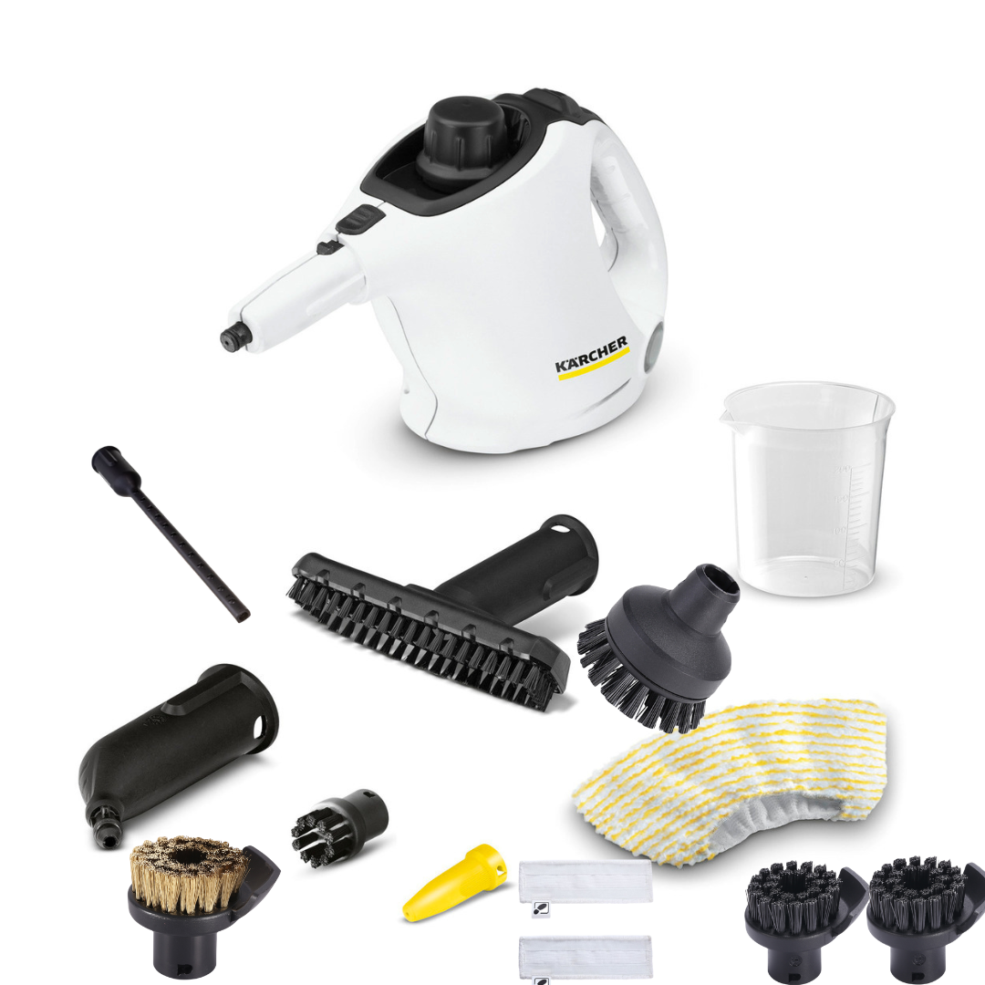 

Пароочиститель Karcher SC 1 EasyFix белый, SC 1 EasyFix+11 насадок IVAHAVI