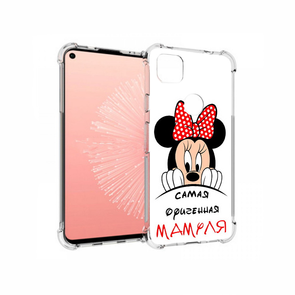 

Чехол MyPads Tocco для Google Pixel 4A Самая лучшая мамуля Мини Маус, Прозрачный, Tocco