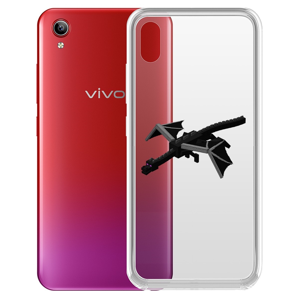 

Чехол-накладка Krutoff Clear Case Дракон Края для Vivo Y91C, Разноцветный