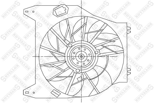 

29-99078-Sx вентилятор Охлаждения Renault Clio Ii/Kangoo/Megane Ii All 98> Stellox 2999078