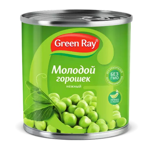 

Горошек зеленый Green Ray Молодой 425 мл