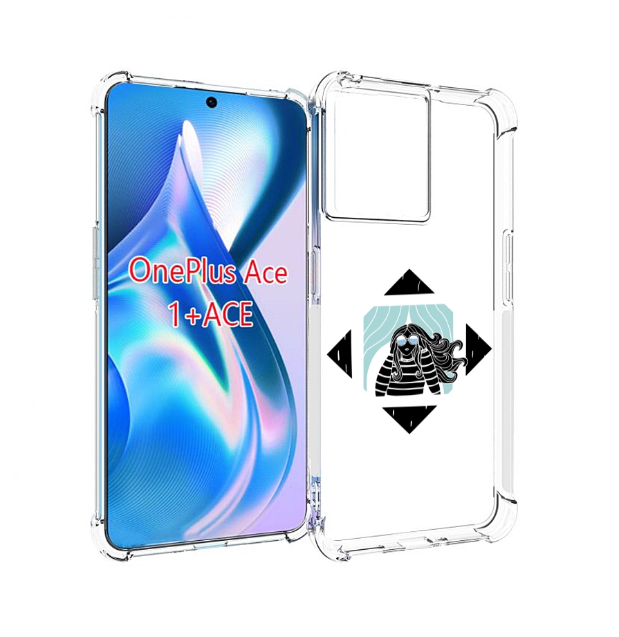 

Чехол MyPads девушка-в-квадратике для OnePlus Ace, Прозрачный, Tocco