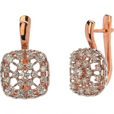 

Серьги из серебра с фианитом Эстет 01С1513652РА, 01С1513652РА