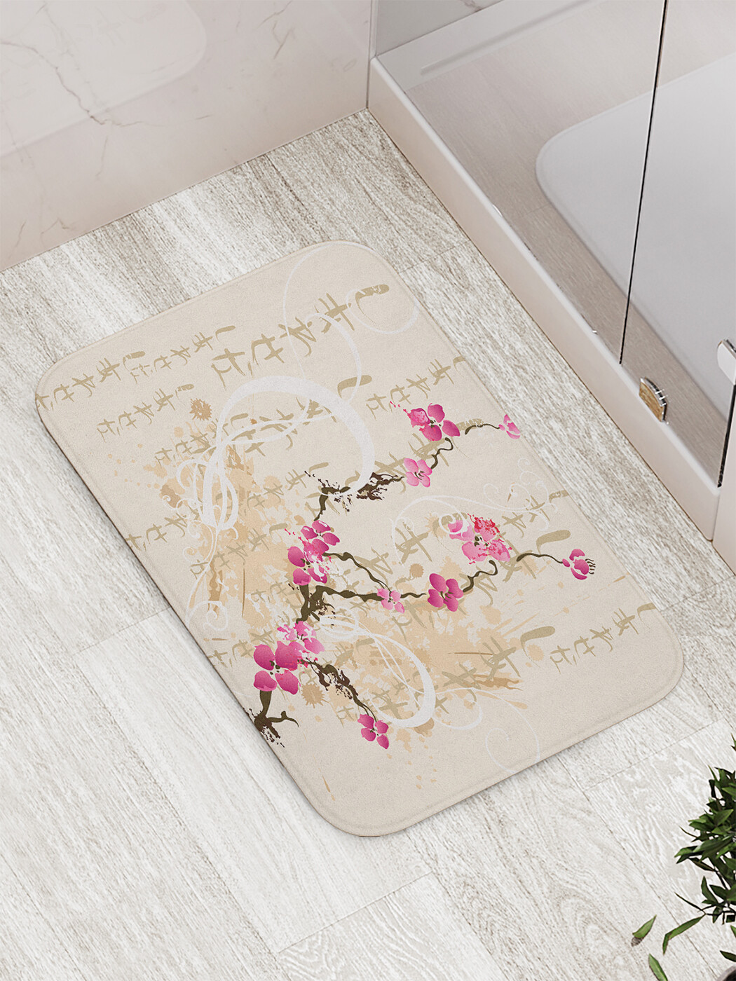 

bath_67615 Коврик противоскользящий для ванной, сауны, бассейна, 77х52 см