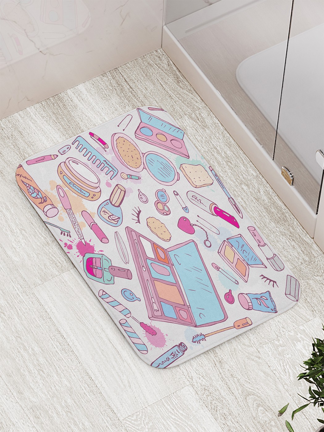 

bath_67599 Коврик противоскользящий для ванной, сауны, бассейна, 77х52 см