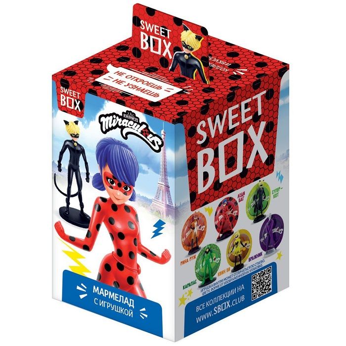 

Мармелад Sweet Box Леди Баг с игрушкой 10 г