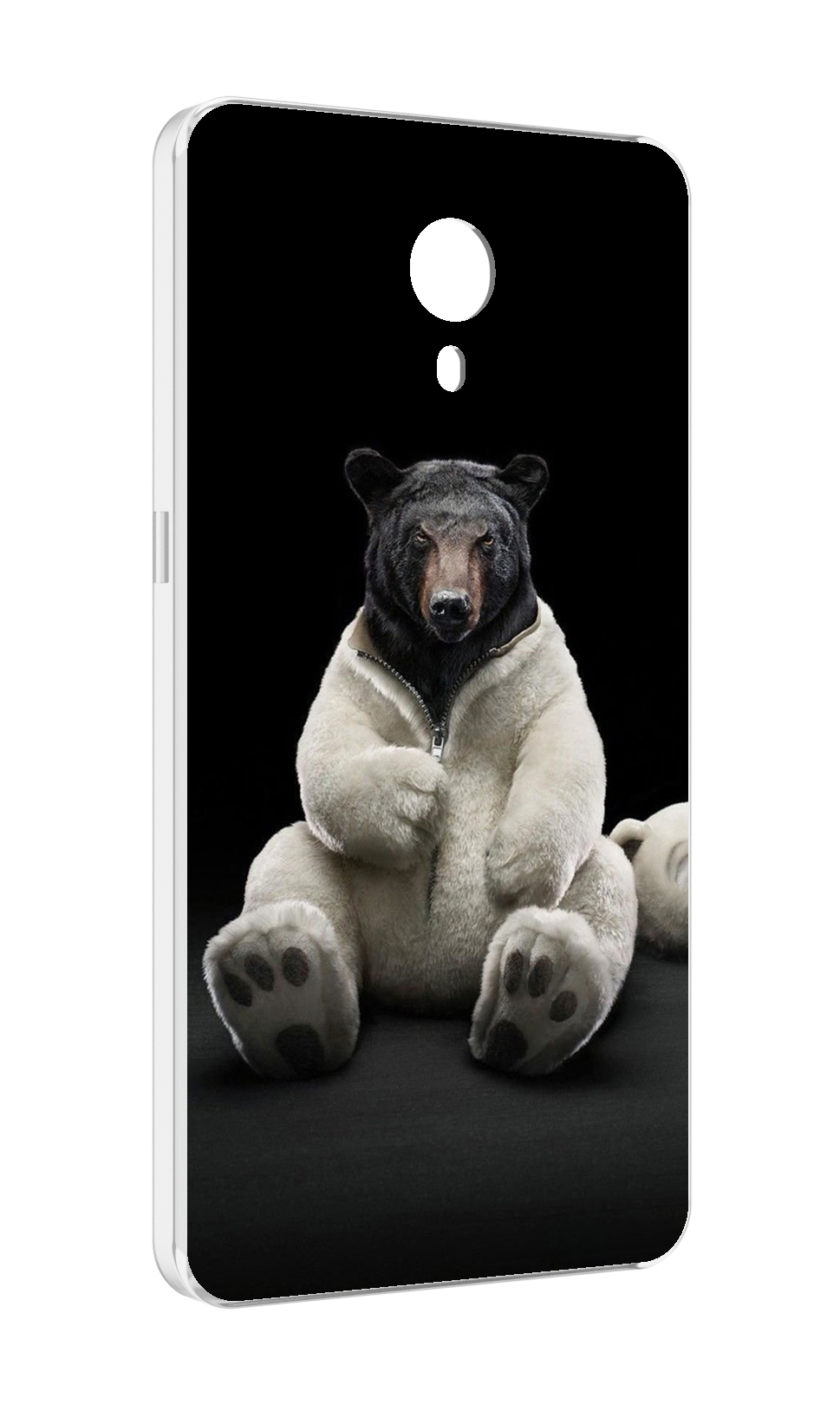 

Чехол MyPads Медведь-бурый-белый для Meizu M3 Note, Прозрачный, Tocco