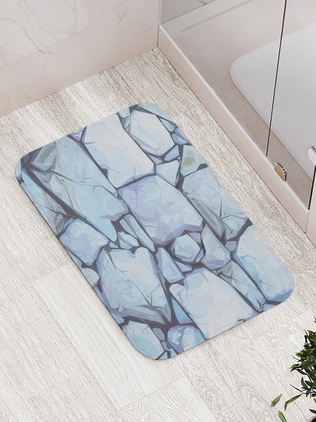 

bath_67570 Коврик противоскользящий для ванной, сауны, бассейна, 77х52 см