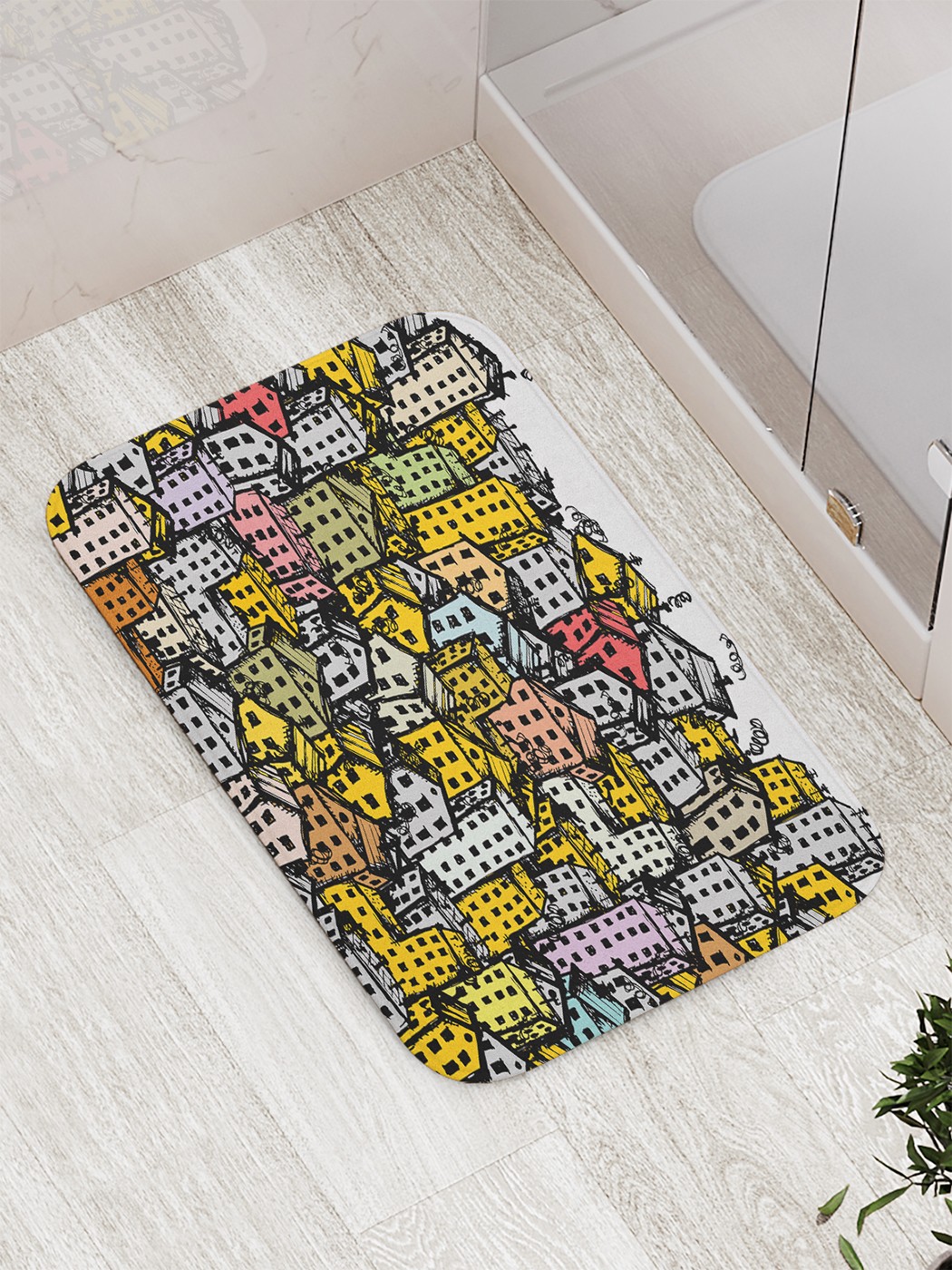 

bath_67566 Коврик противоскользящий для ванной, сауны, бассейна, 77х52 см