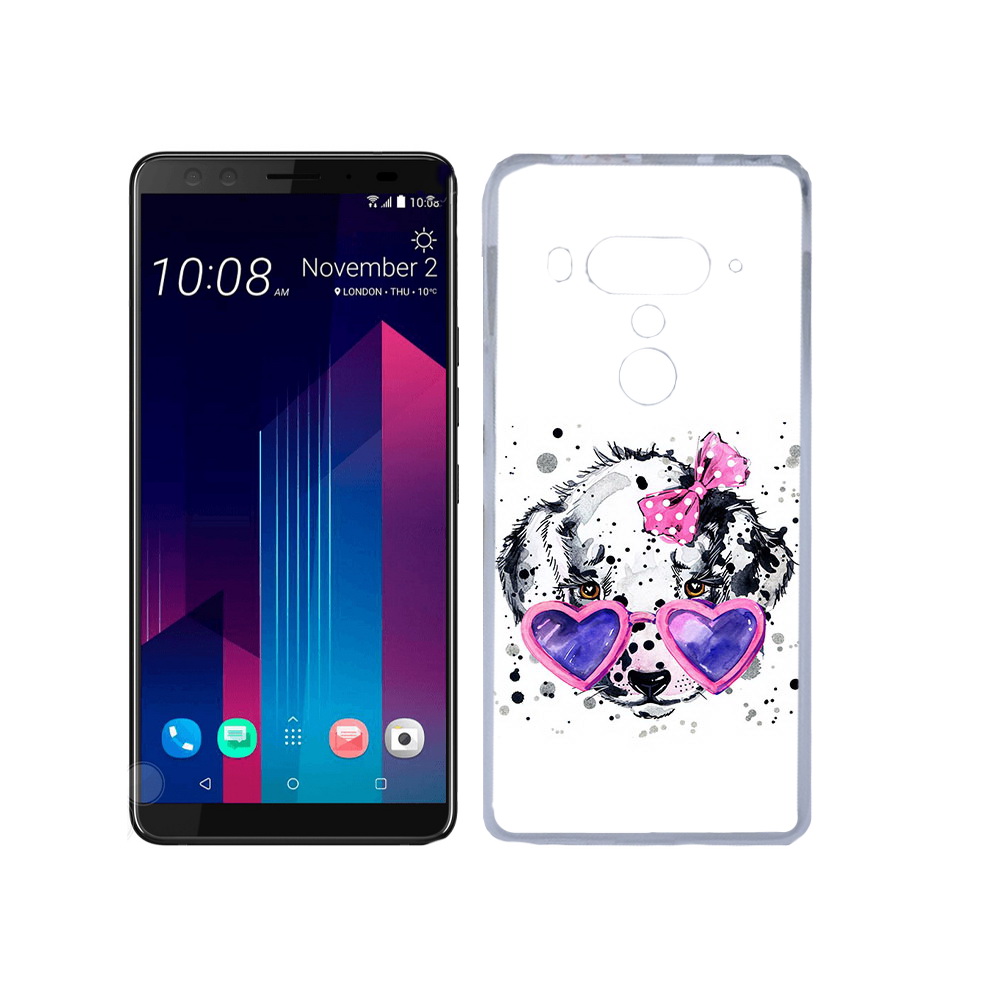 

Чехол MyPads Tocco для HTC U12+ долматинец в очках, Прозрачный, Tocco
