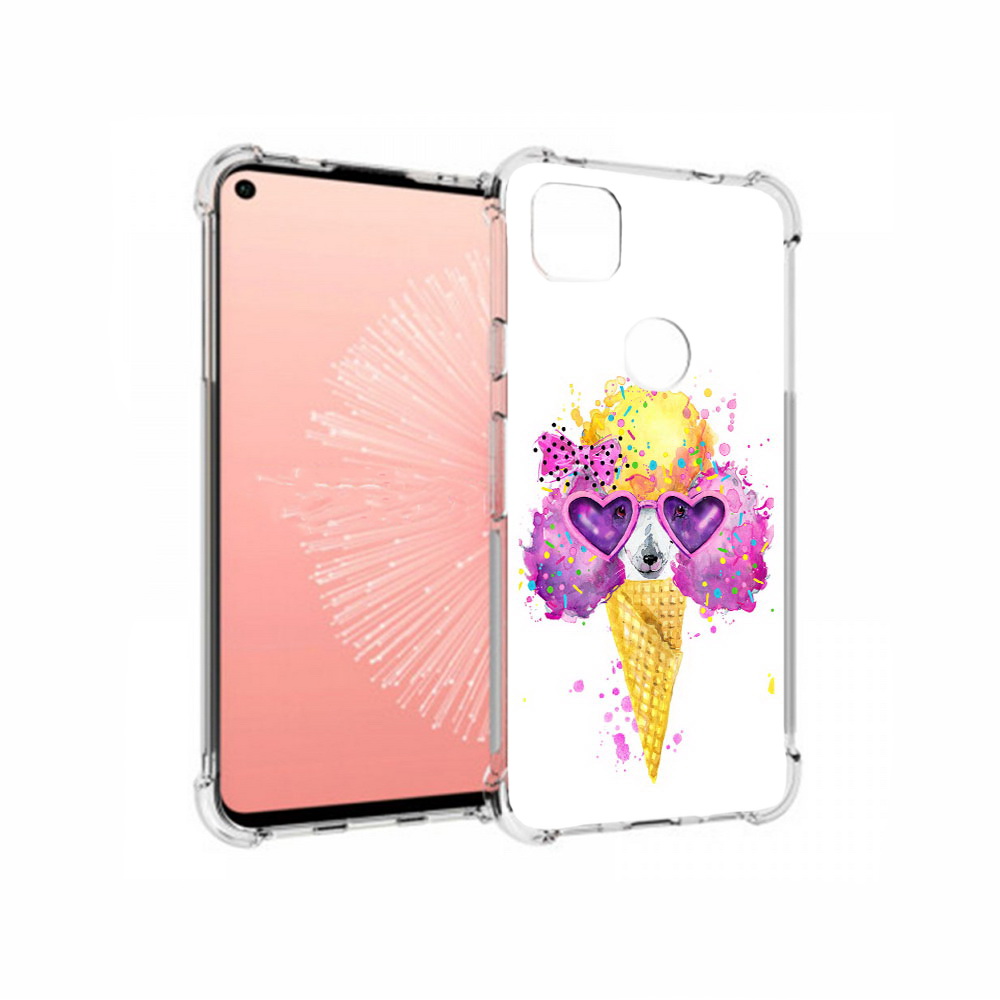 

Чехол MyPads Tocco для Google Pixel 4A Рожок, Прозрачный, Tocco
