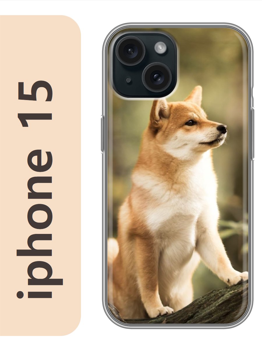 

Чехол на Apple Iphone 15 акита 822, Прозрачный, Iph15dogs