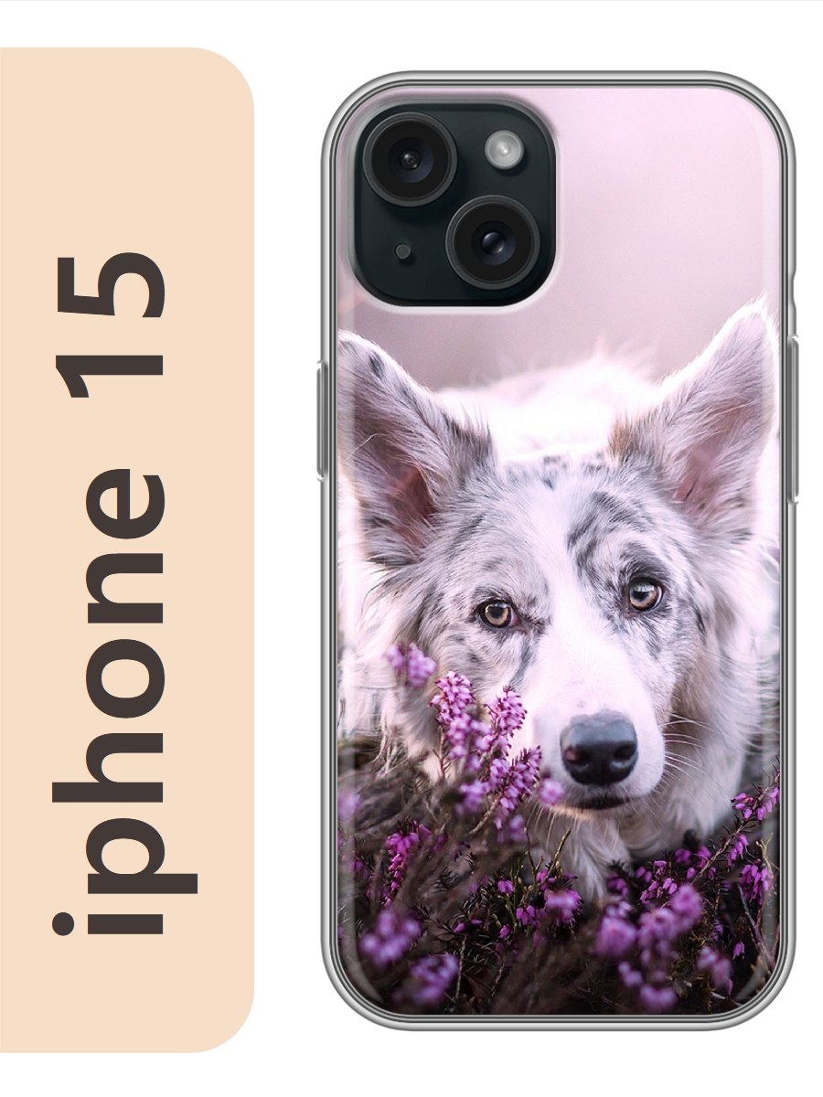 

Чехол на Apple Iphone 15 пятнистая собака 816, Прозрачный, Iph15dogs